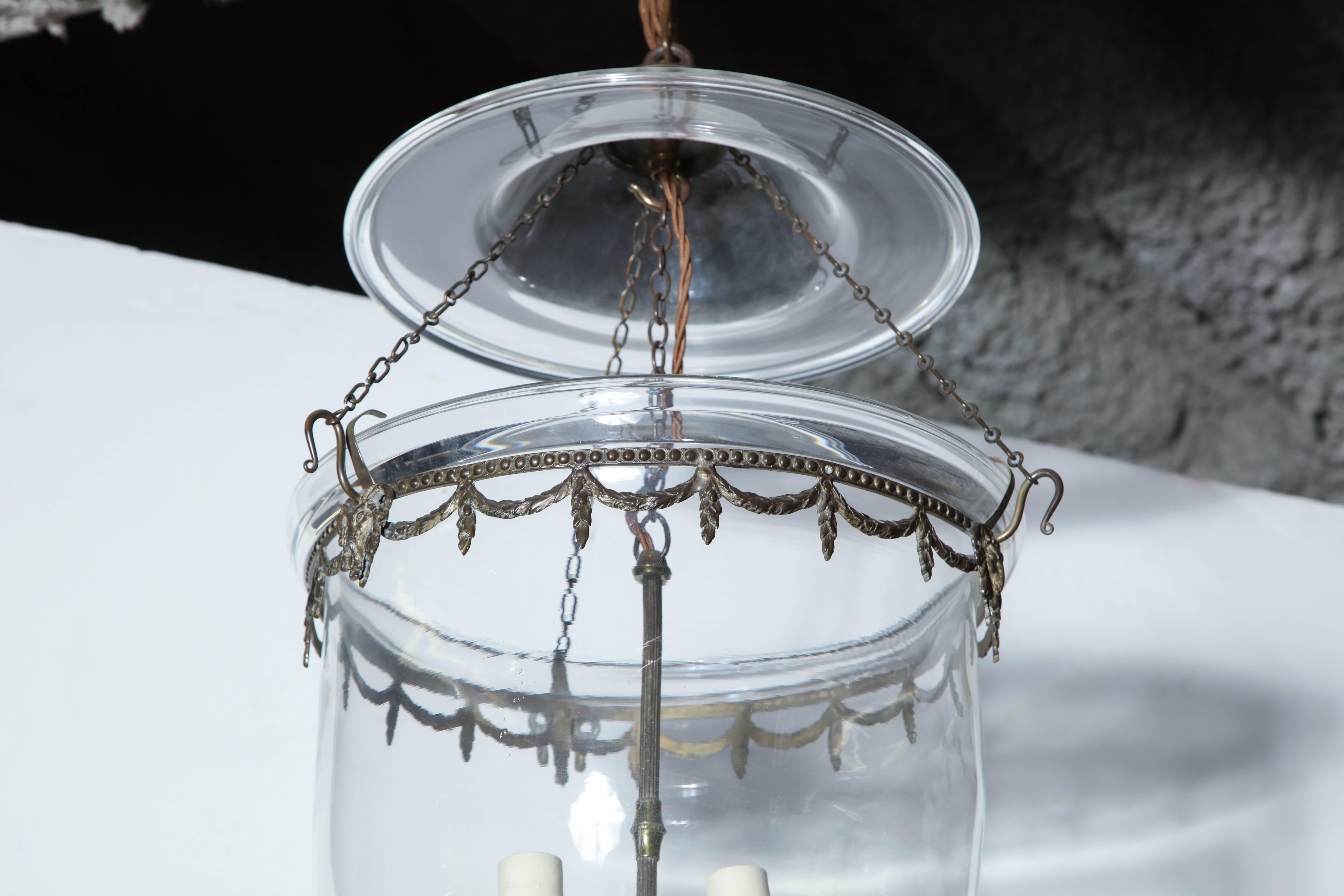 Bell Jar Lantern In Good Condition In Westwood, NJ