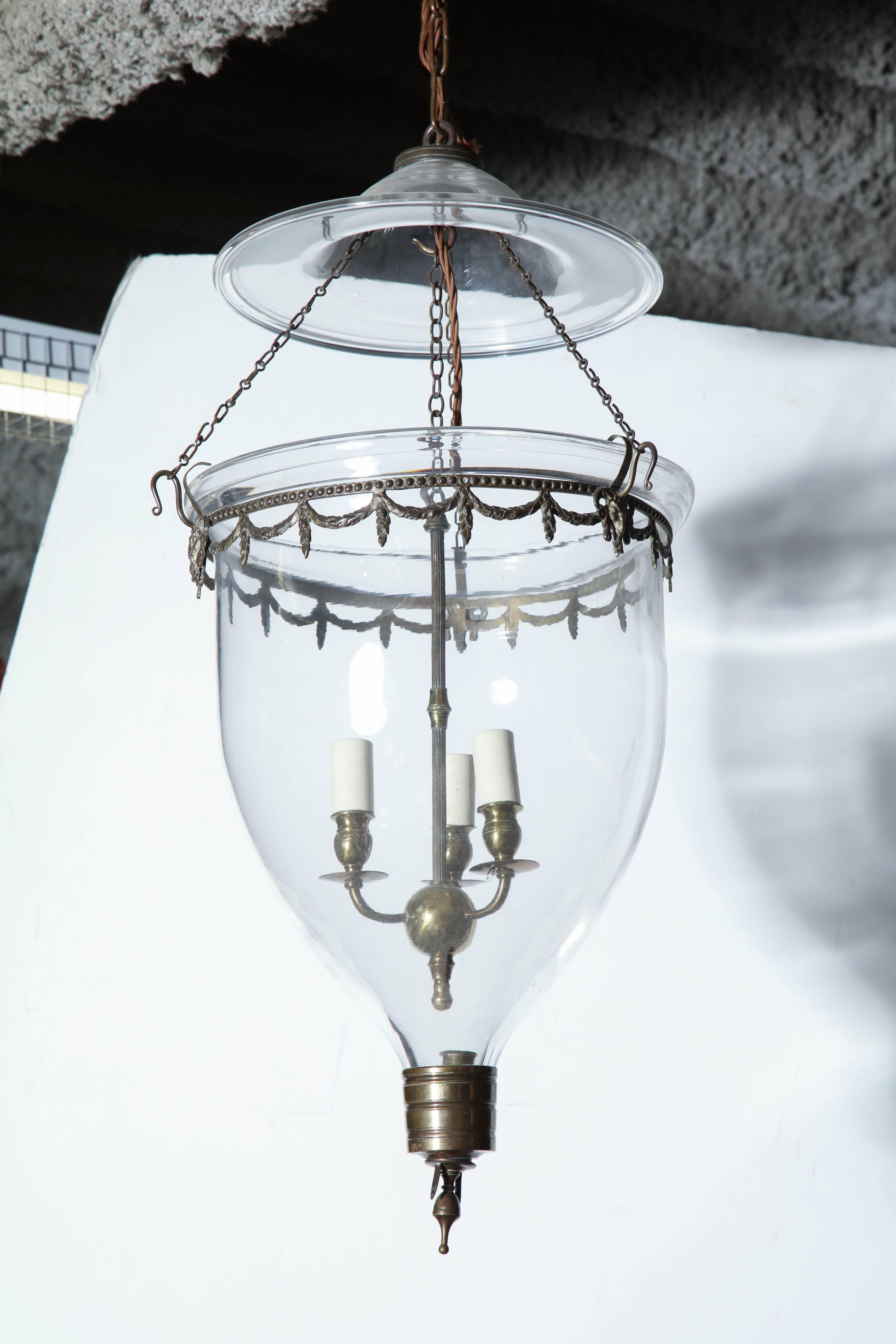 19th Century Bell Jar Lantern