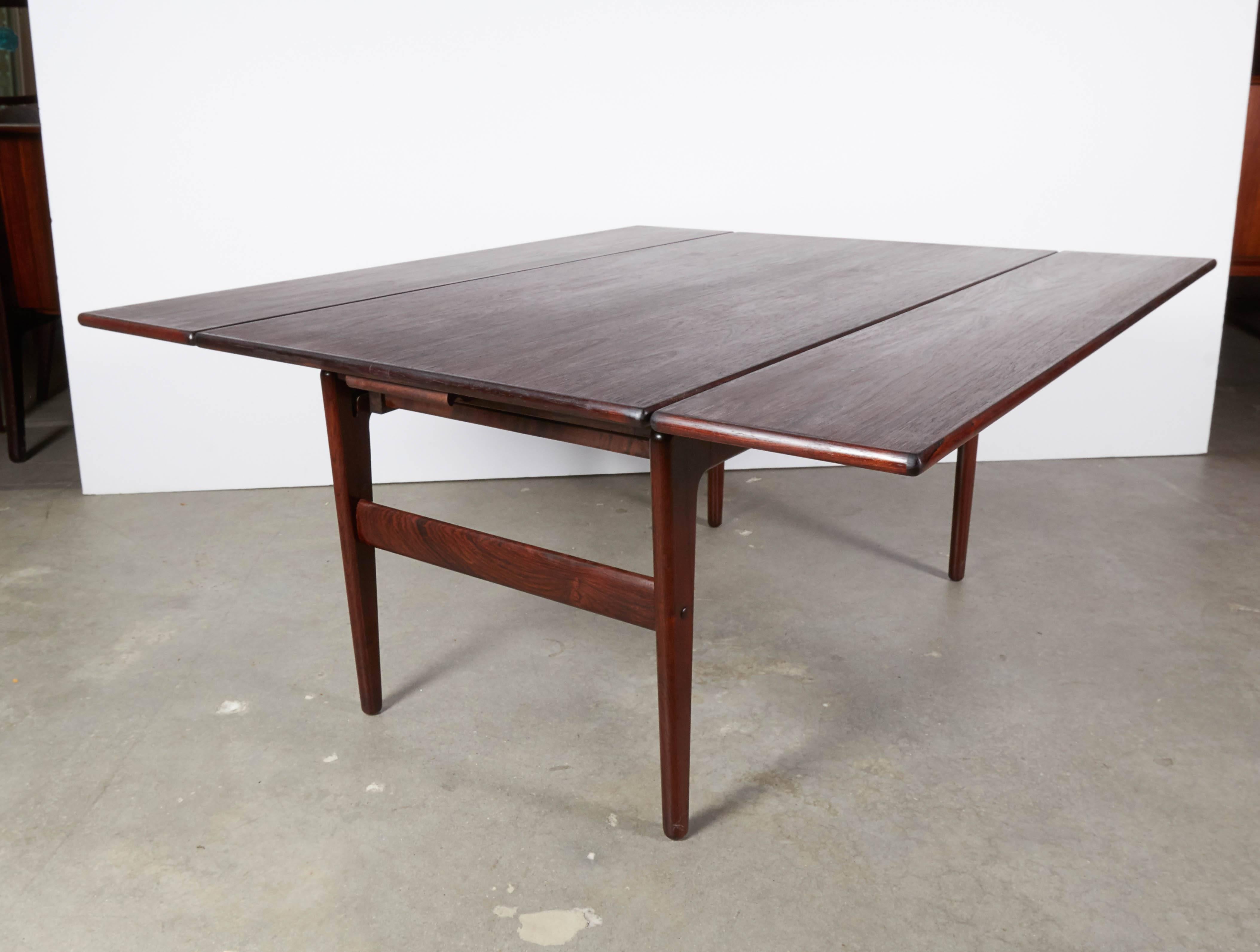 Danish Rosewood Elevator Coffee Table / Dining Table
