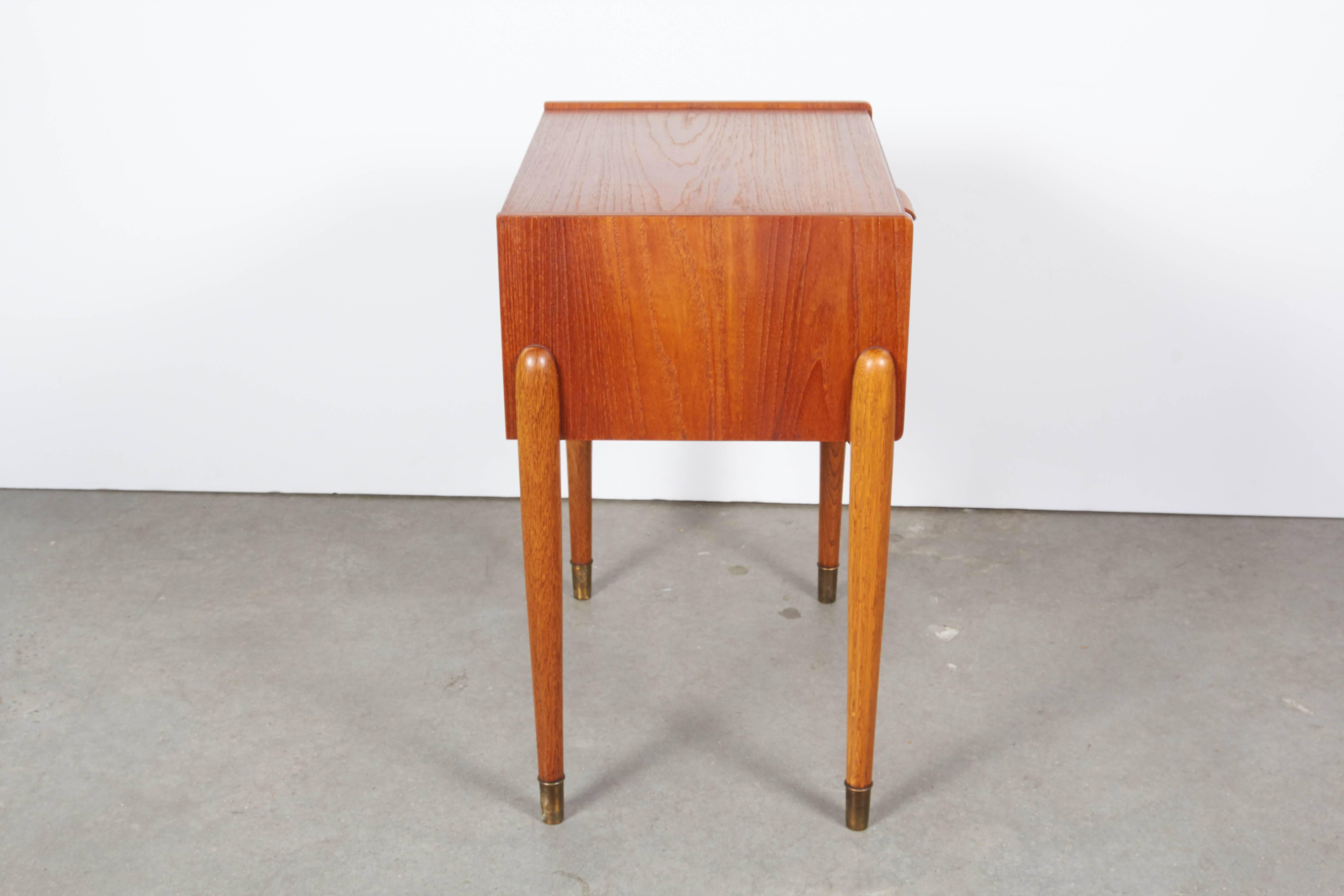Danish Teak Nightstand by Poul Volther 1