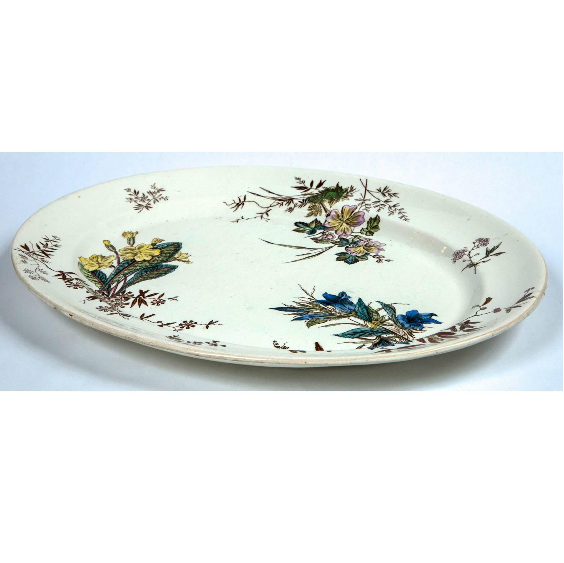 Antique Ceramic Serving Platter, Early 19th Century 2