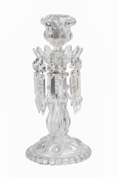 Pair of Baccarat Candelabras with Prisms