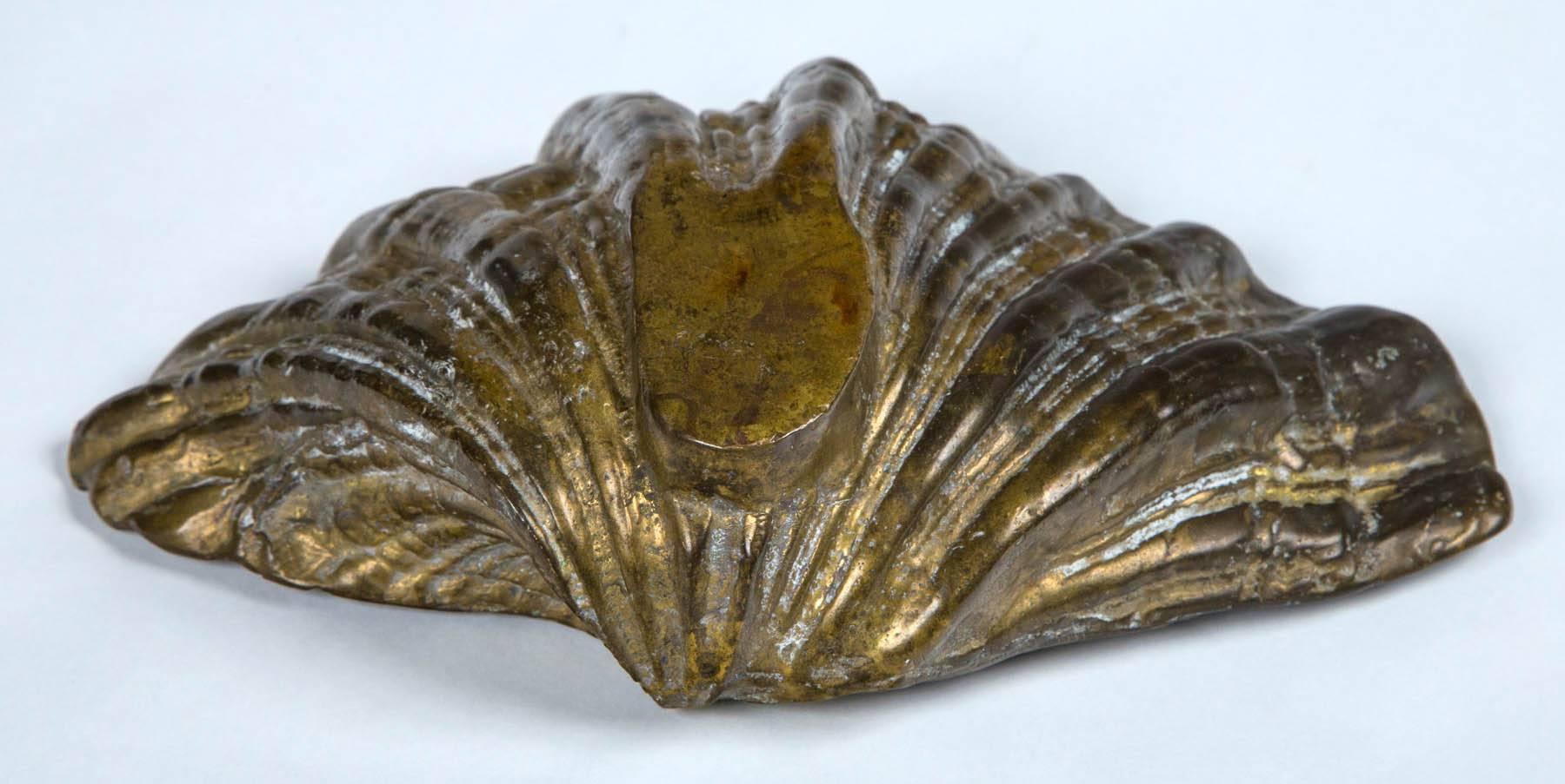 European Antique Continental Bronze Shell, circa 1920