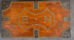 19th Century Tack Decorated Trunk