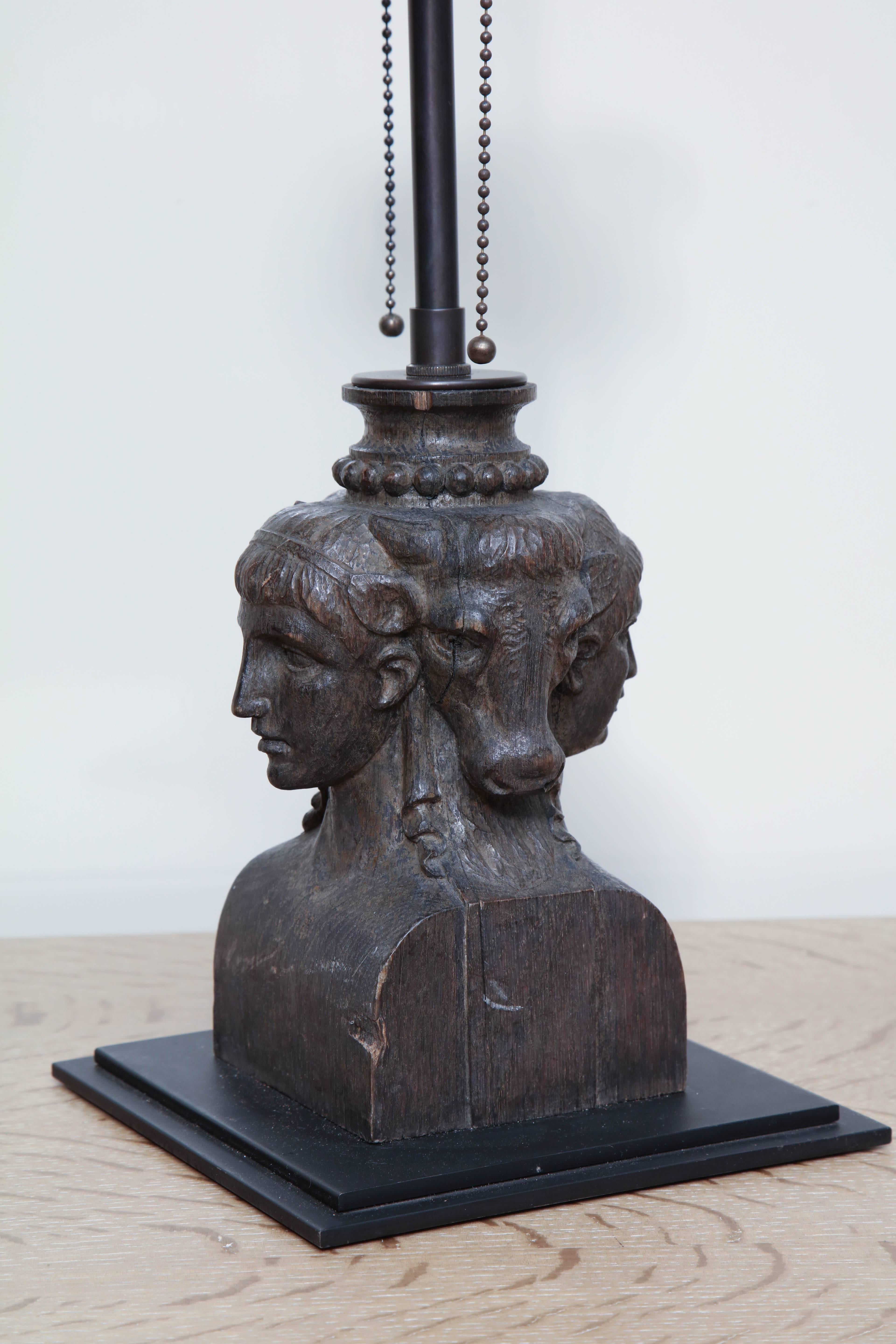 Converted Architectural Element Table Lamp In Excellent Condition In New York, NY