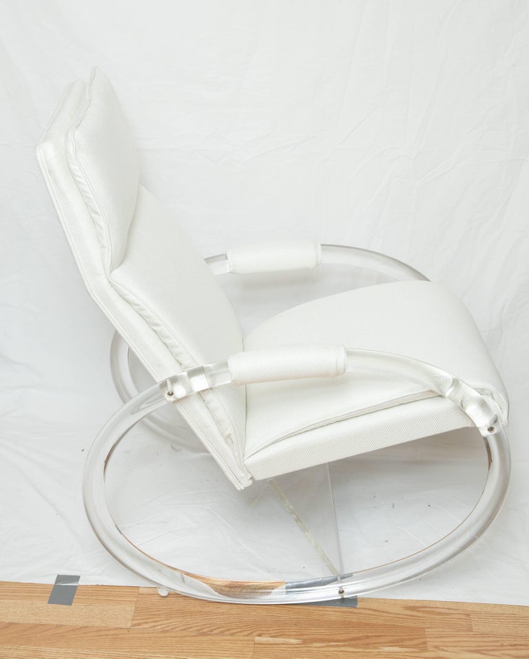 Vintage Charles Hollis Jones Lucite Rocker For Sale At 1stdibs