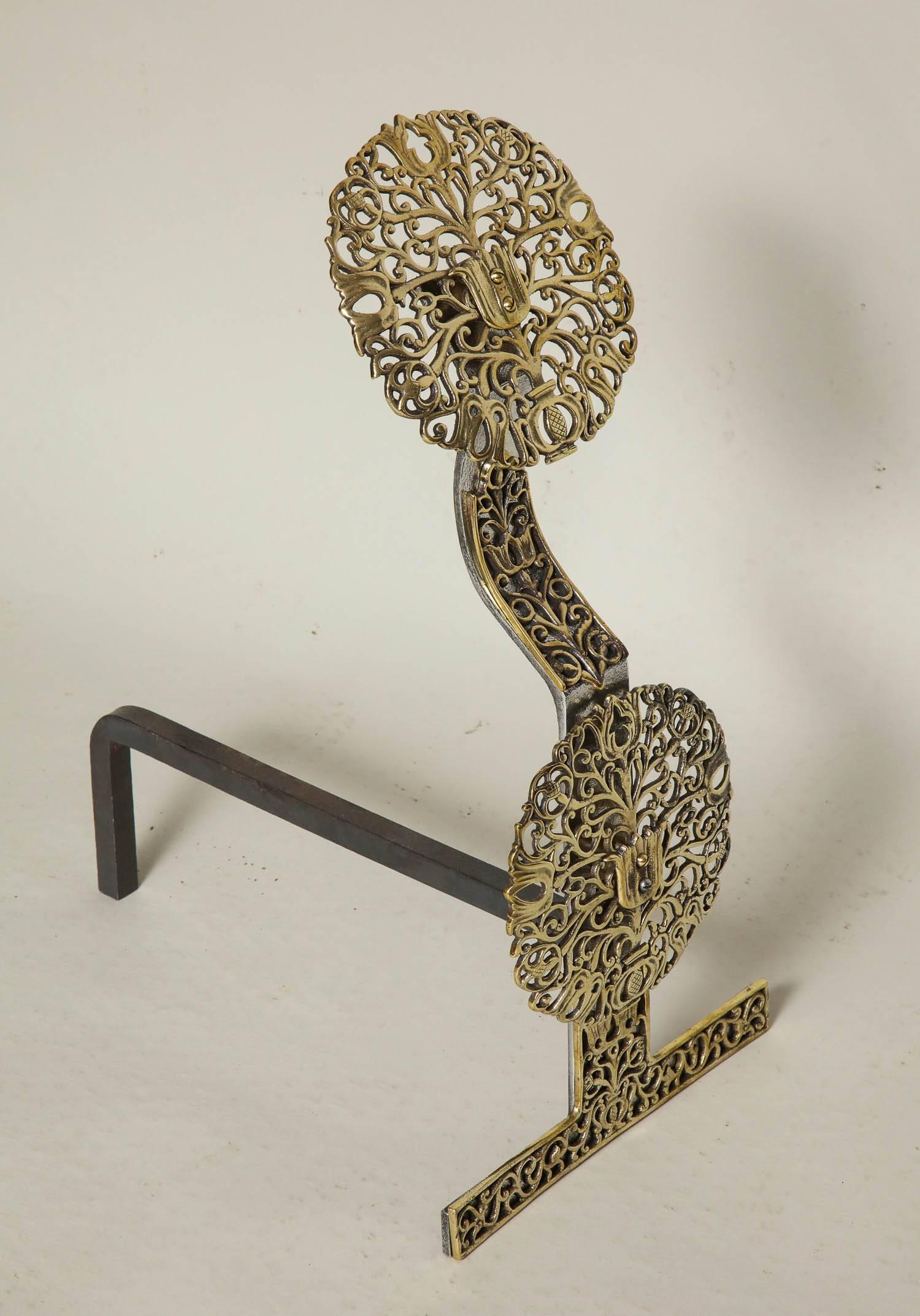 Tree-of-Life Andirons For Sale 1