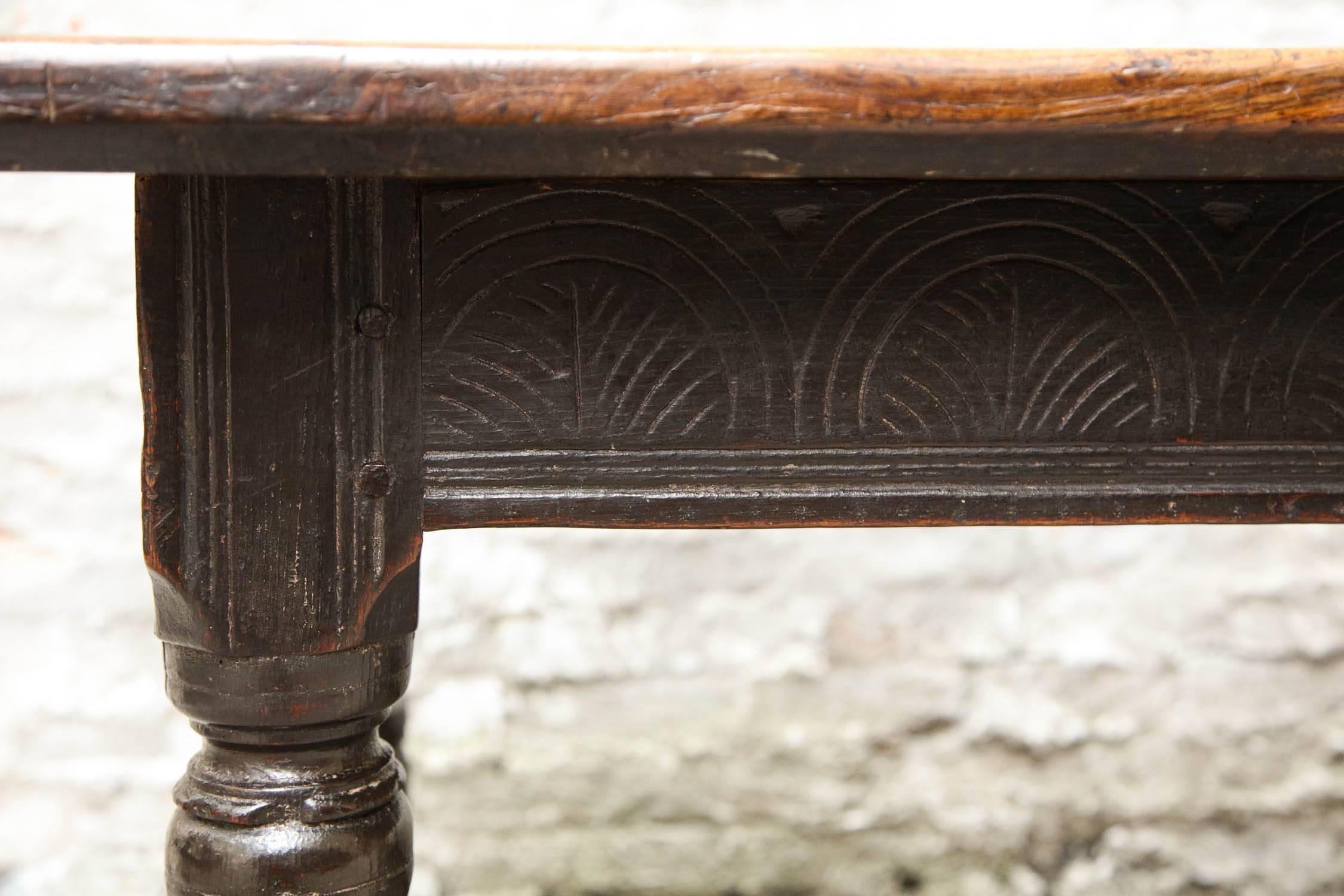 17th Century Welsh Oak Refectory Table 2