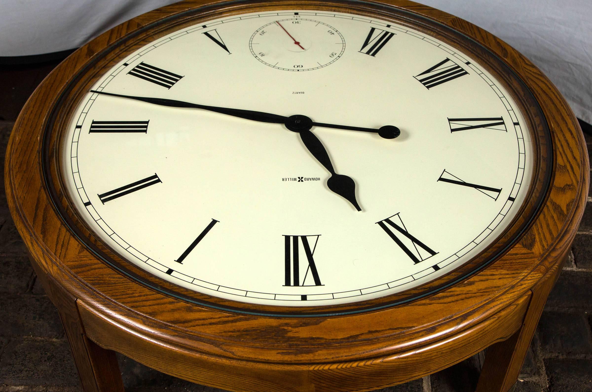 howard miller clock table