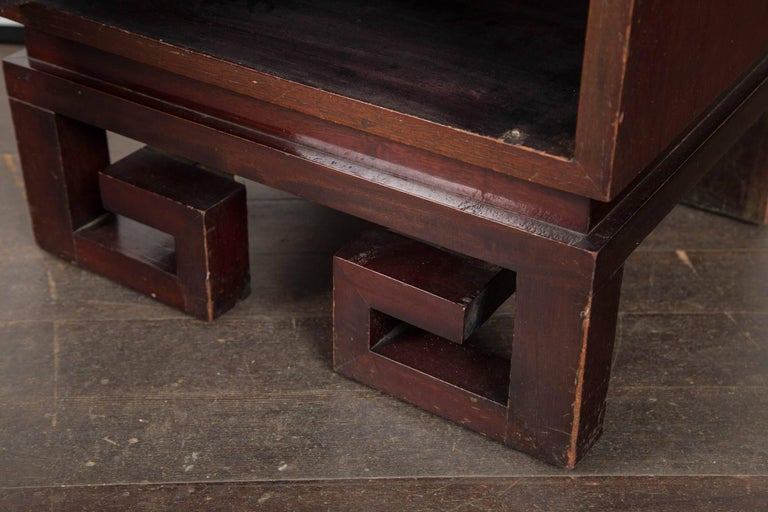 Pair of James Mont Asian Style Bedside Tables For Sale at 1stDibs