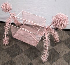 Frederick Weinberg Pink Poodle Magazine Stand