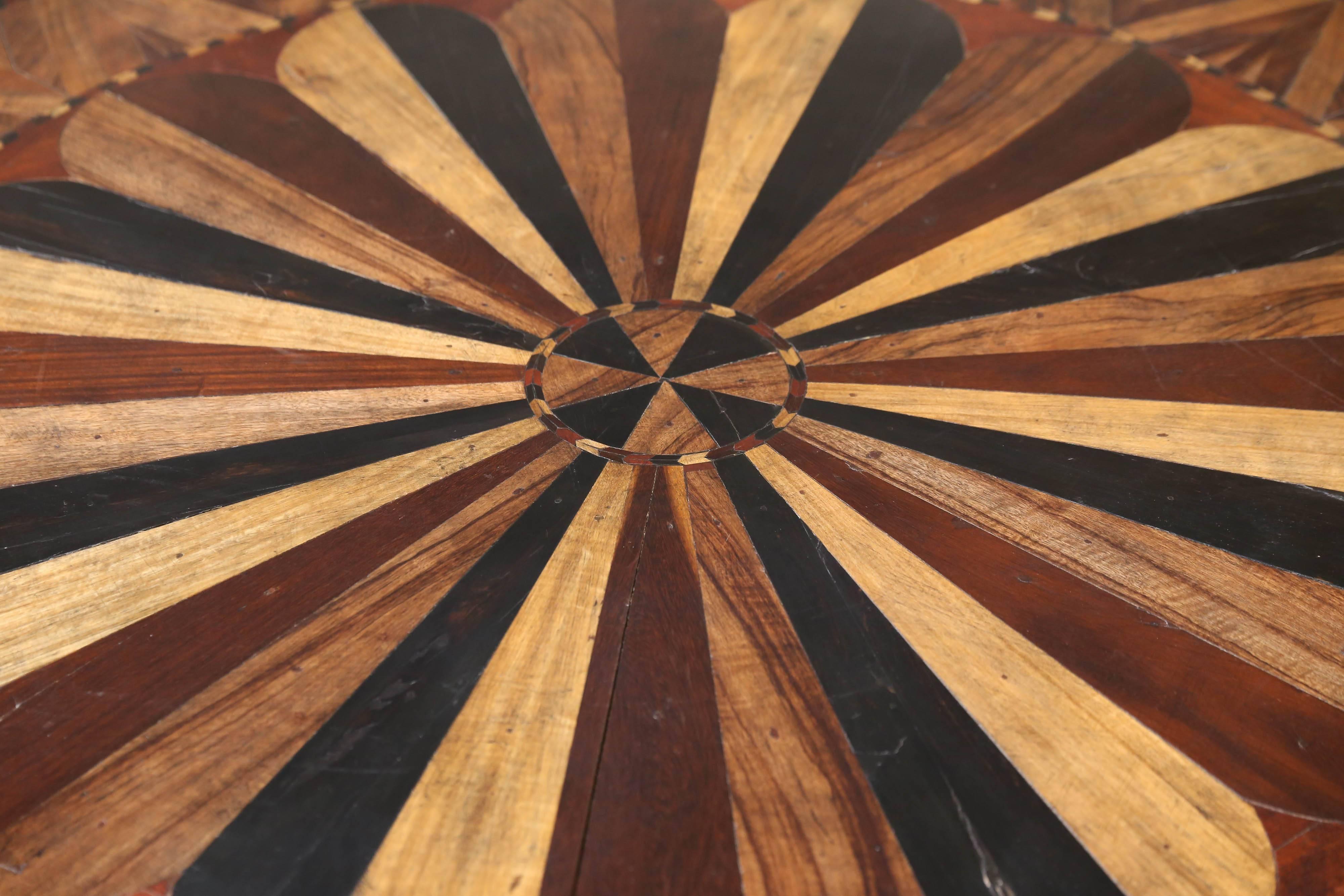 Sri Lankan Solid Ebony Hexagonal Specimen Wood Table from Sri Lanka For Sale