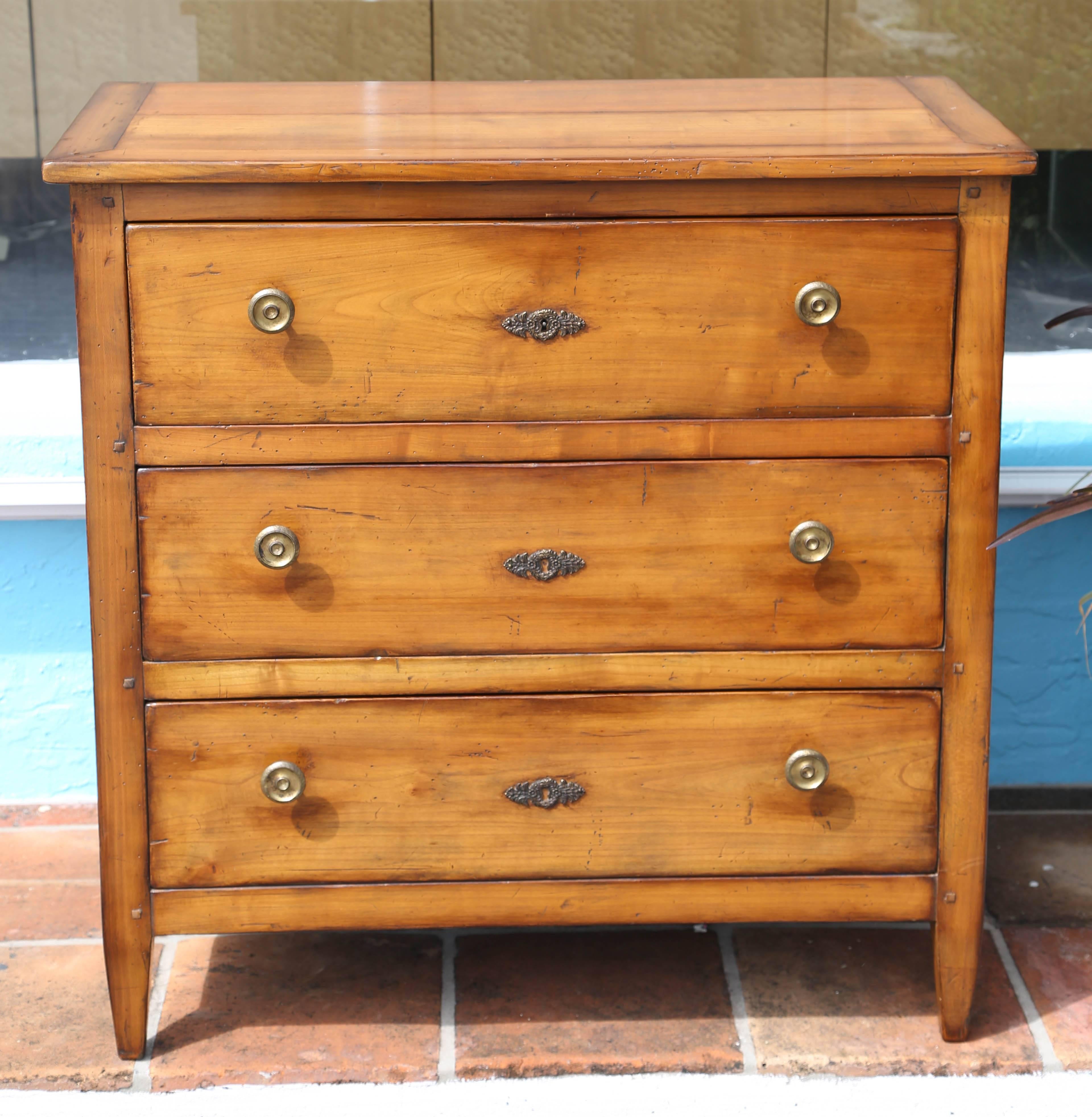 Fruitwood Italian Directoire Style Petite Commode or Desk