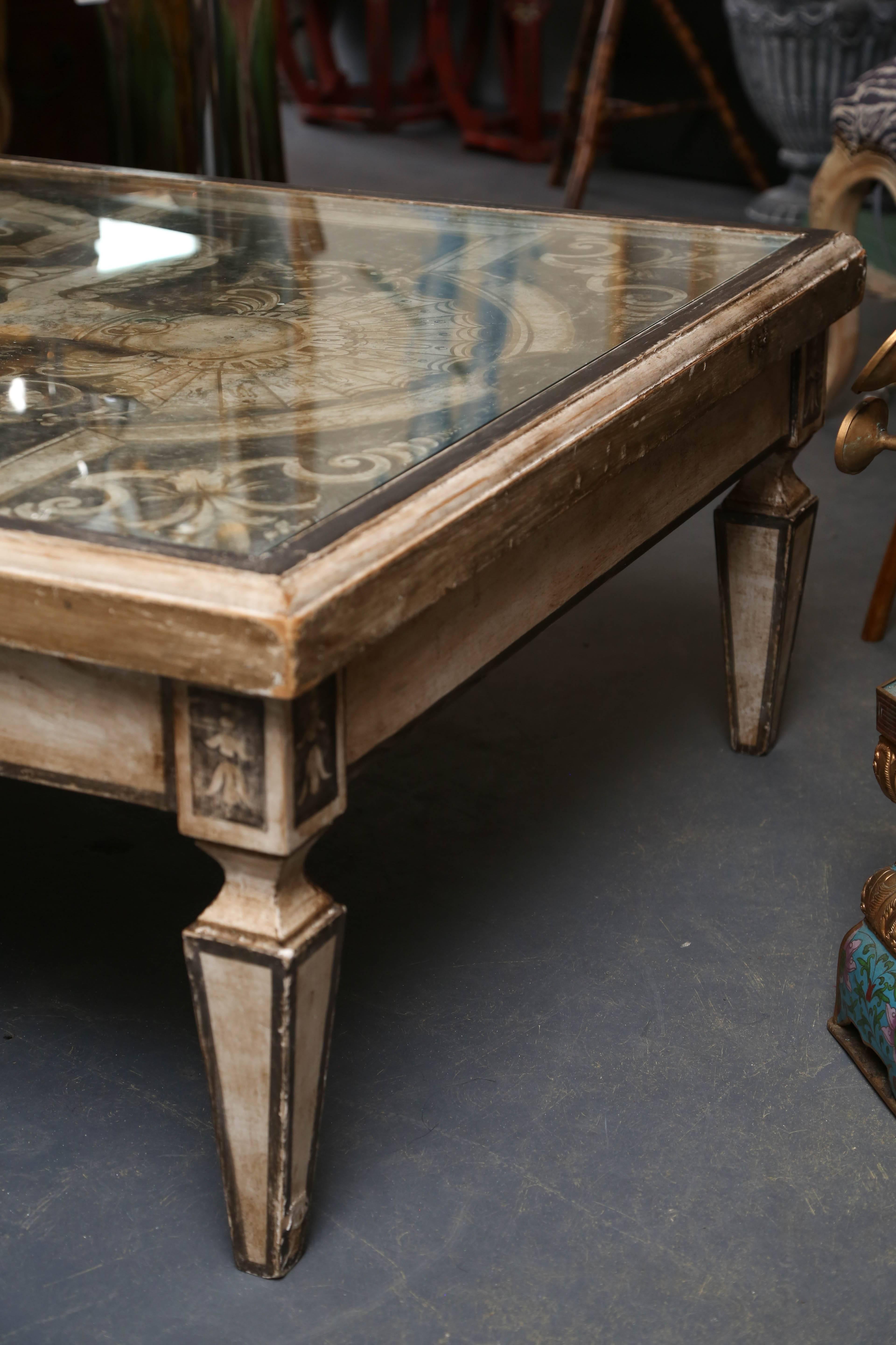 Superb Oversized 18th Century Italian Panel Mounted as a Coffee Table 6
