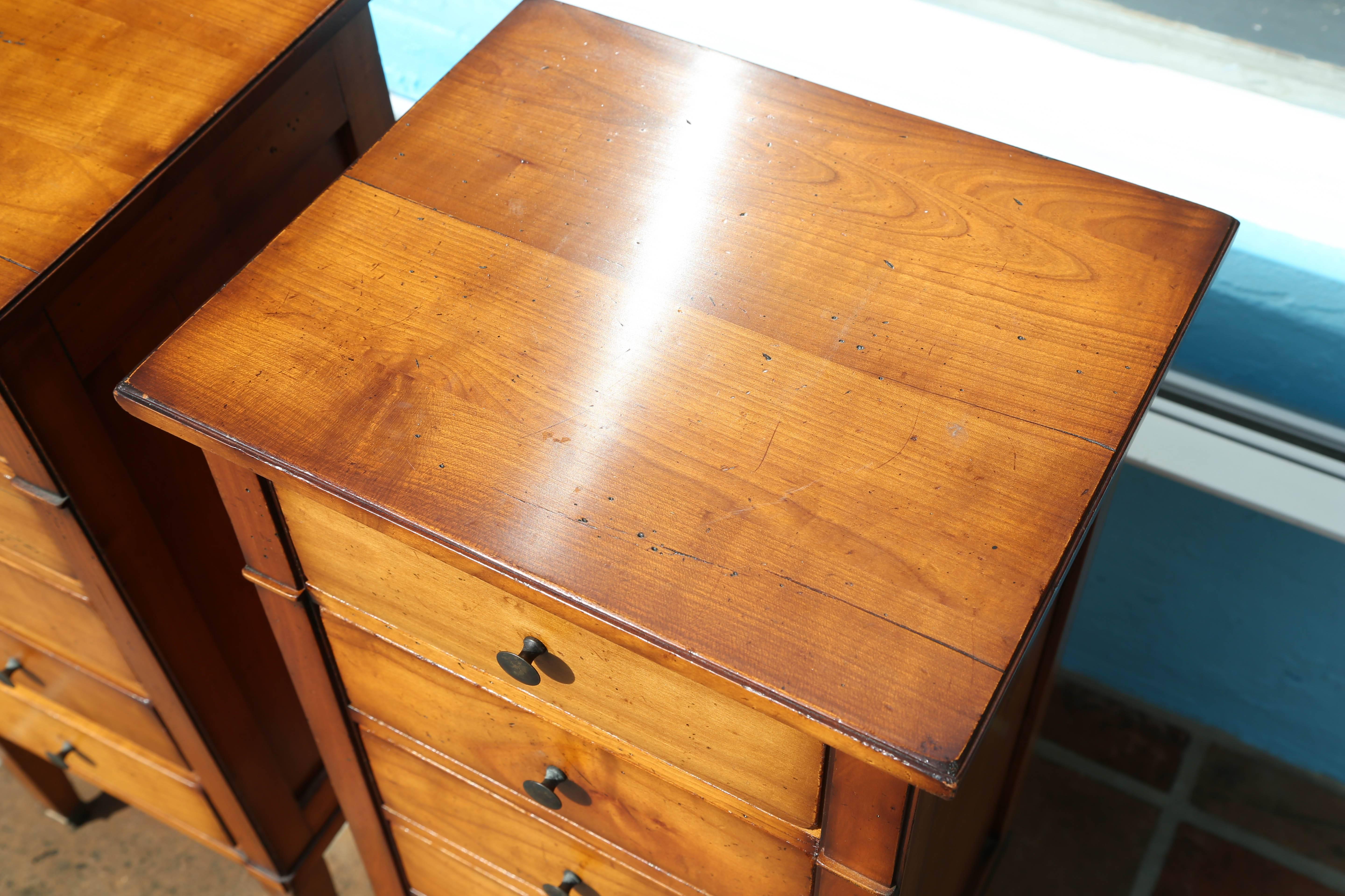 Mid-20th Century Pair of Directoire Style Nightstands