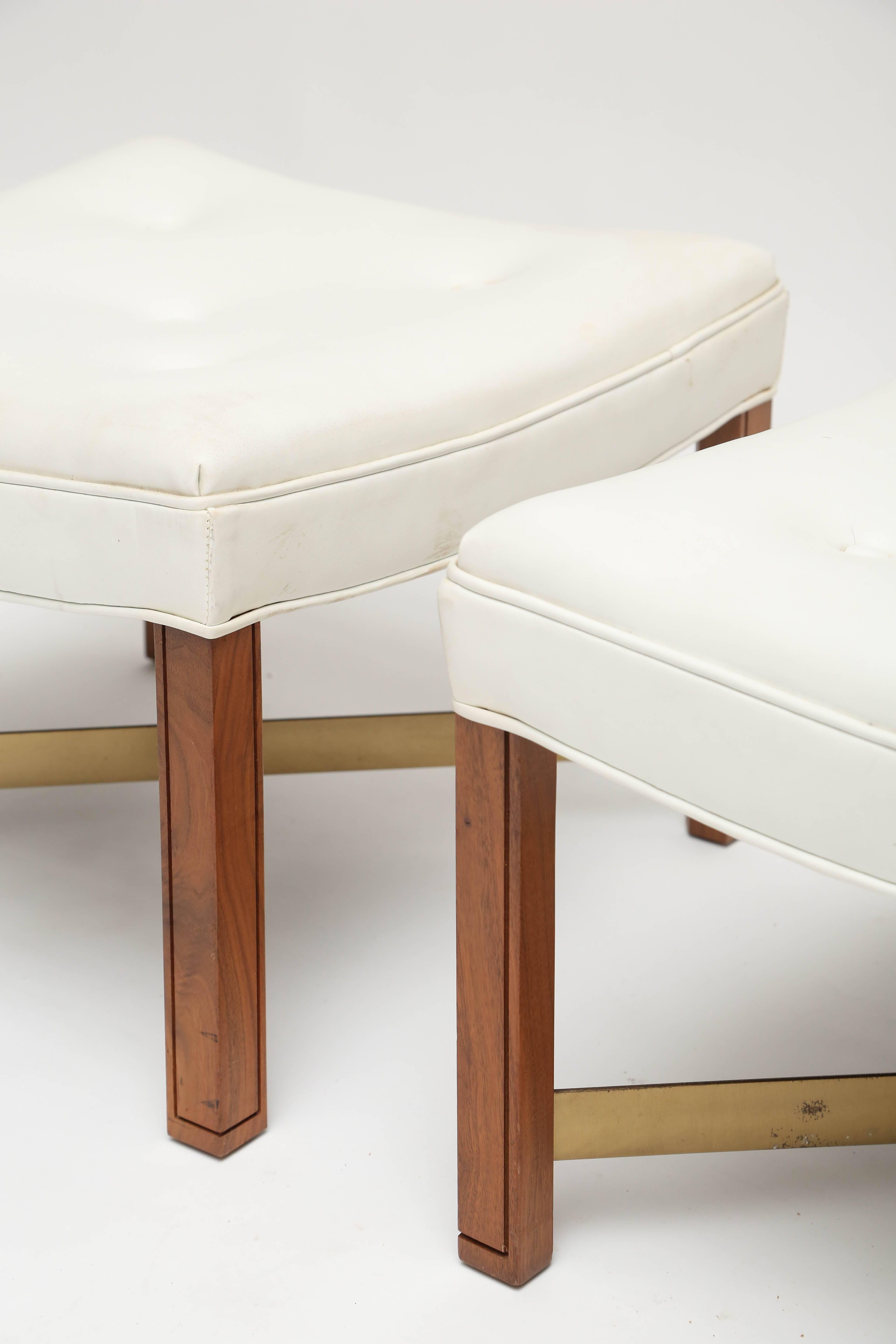 Paul Laszlo Cross-Stretcher Stools In Excellent Condition For Sale In West Palm Beach, FL