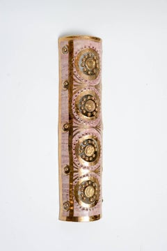 Pair of Vertical Glazed Ceramic Wall Sconces by Georges Pelletier