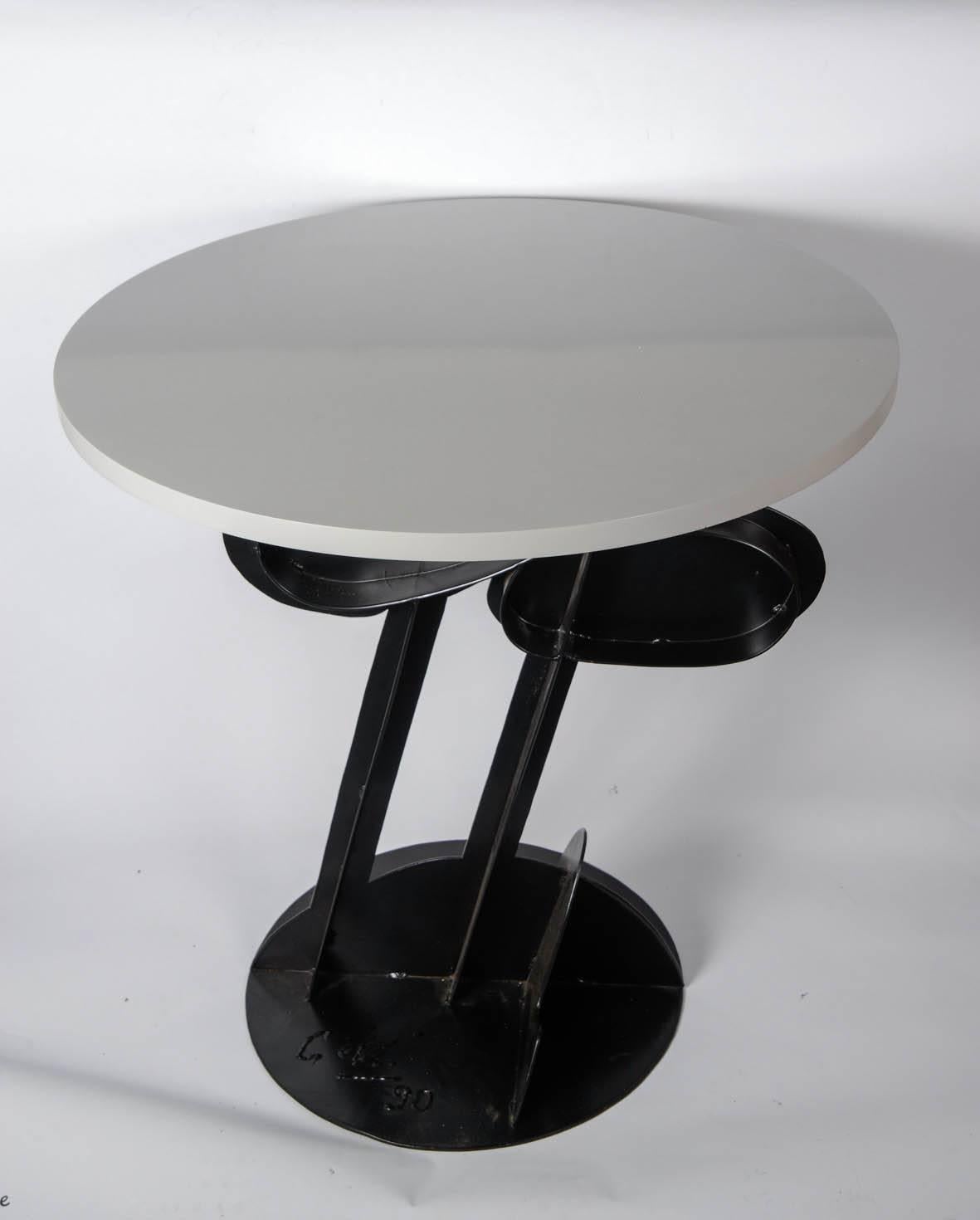 One of a Kind Table by French Artist Claude Gilli In Excellent Condition In Bois-Colombes, FR