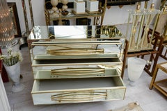 Commode All in Mirror with Three Drawers