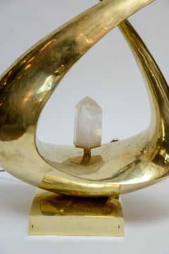 Imposing and Sculptural Table Lamp Signed by Georges Mathias