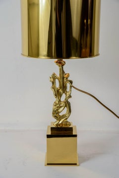 Paire de lampes en bronze des années 1970 par Philippe Gabriel Papineau