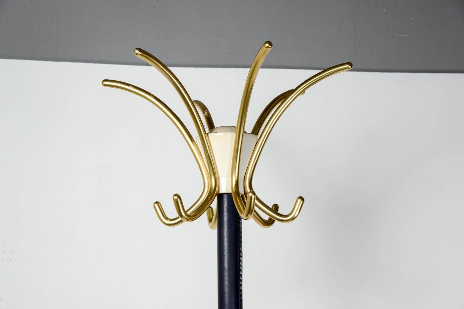 French Rare Coat Stand by Jacques Adnet