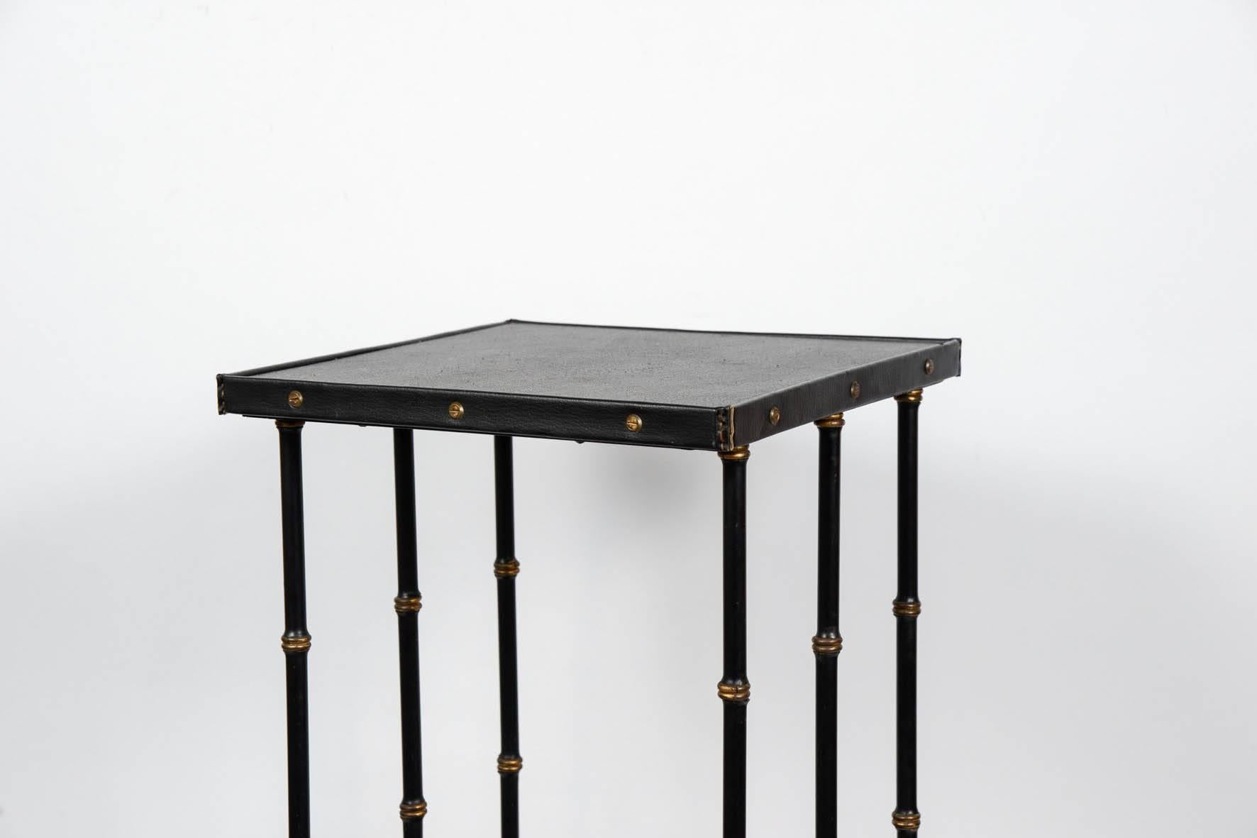 Jacques Adnet Side Table In Excellent Condition In New York, NY