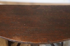 18th Century Tuscan Italian Demilune Console Table