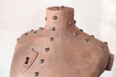 Tuscan Terracotta & Iron Corset Sculpture by Italian Artist Giovanni Ginestroni