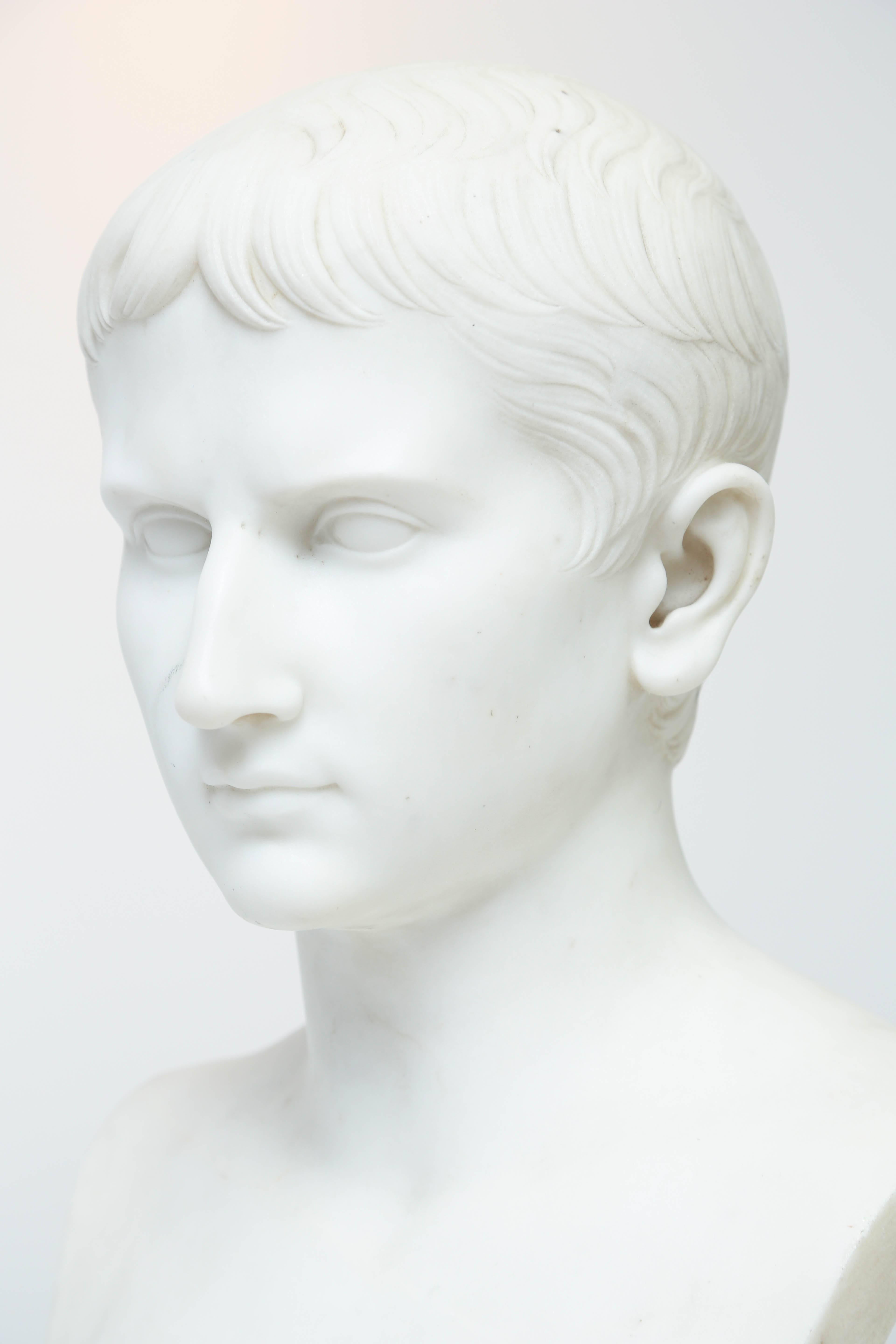 caesar marble bust