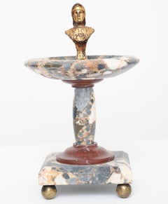 Marble Tazza with bust of Joan of Arc, French, 19th c.