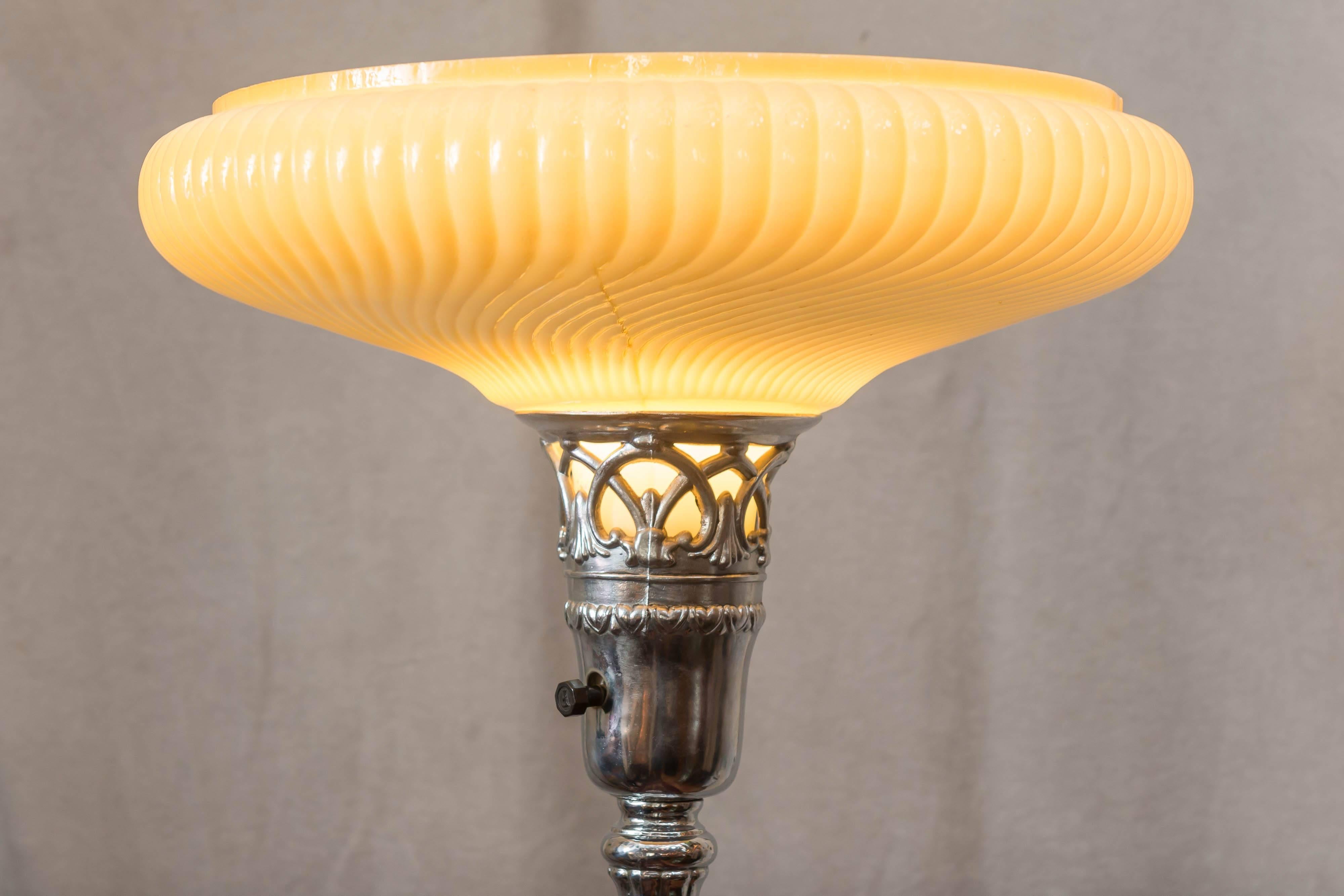 glass torchiere lamp shade