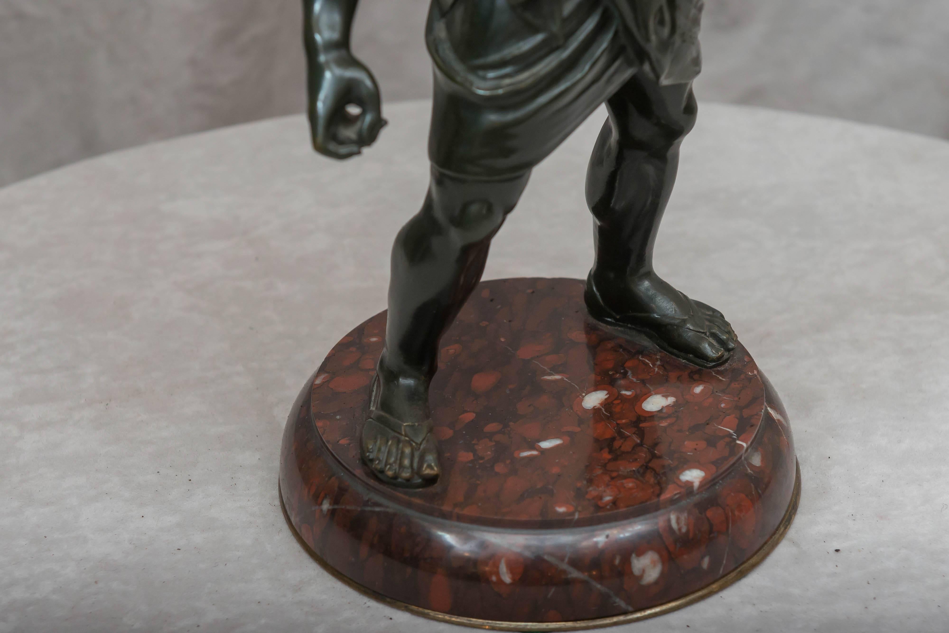 This joyful bronze is one of the most famous of the classical figures. He was the god of wine, no wonder he is joyful. I have had several examples of this statue, and without a doubt this is the best quality of the others. I am always asked 
