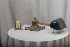 Green Shade Banker's Lamp for a Roll Top Desk Etc by Emeralite, Art Nouveau