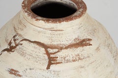 Large Whitewashed Mediterranean Olive Jar
