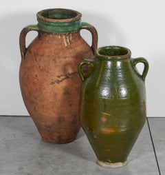 Nicely Glazed, Gracefully Shaped Antique Mediterranean Olive Jar