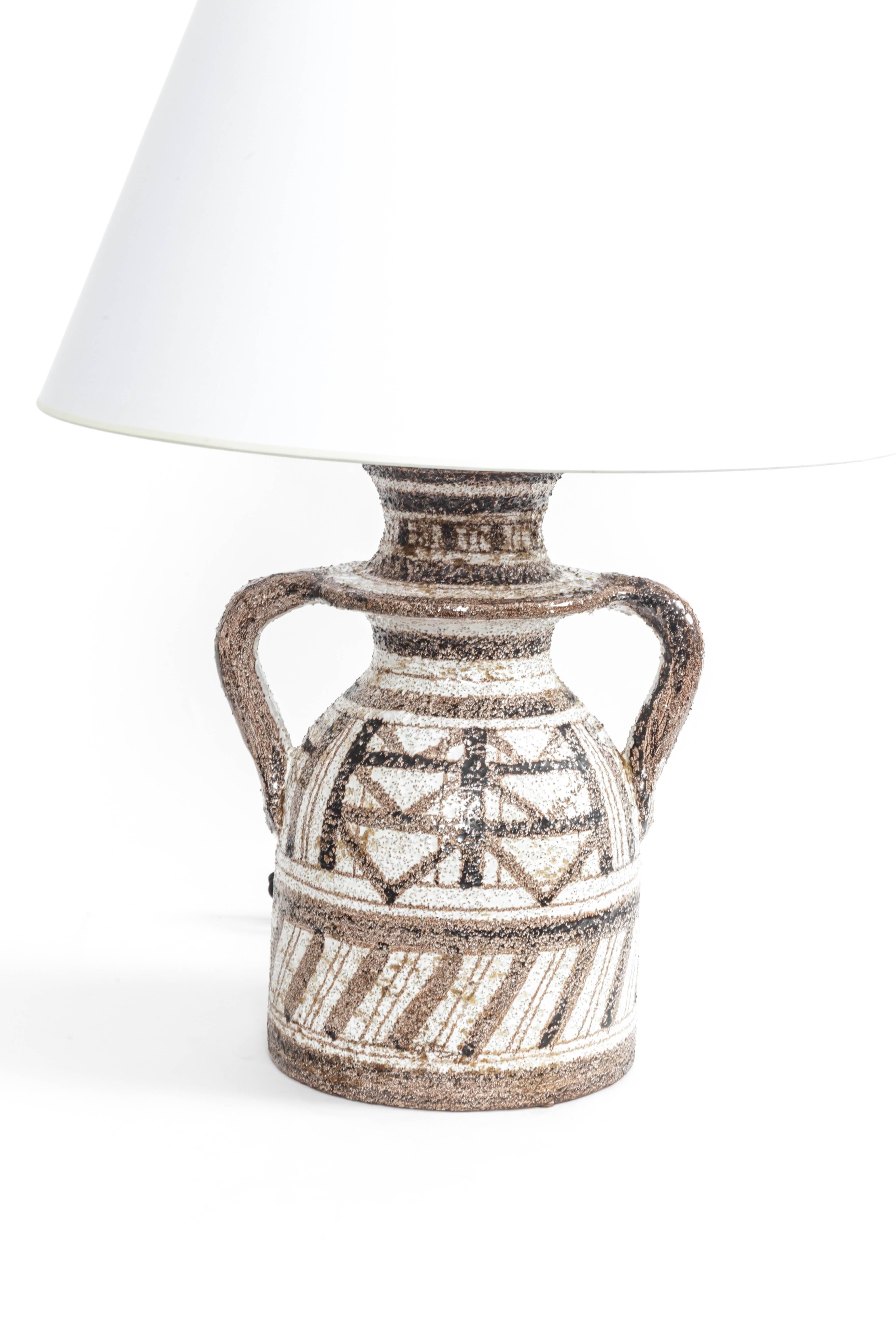 Italian Rosenthal Netter Graphic Textured Table Lamp