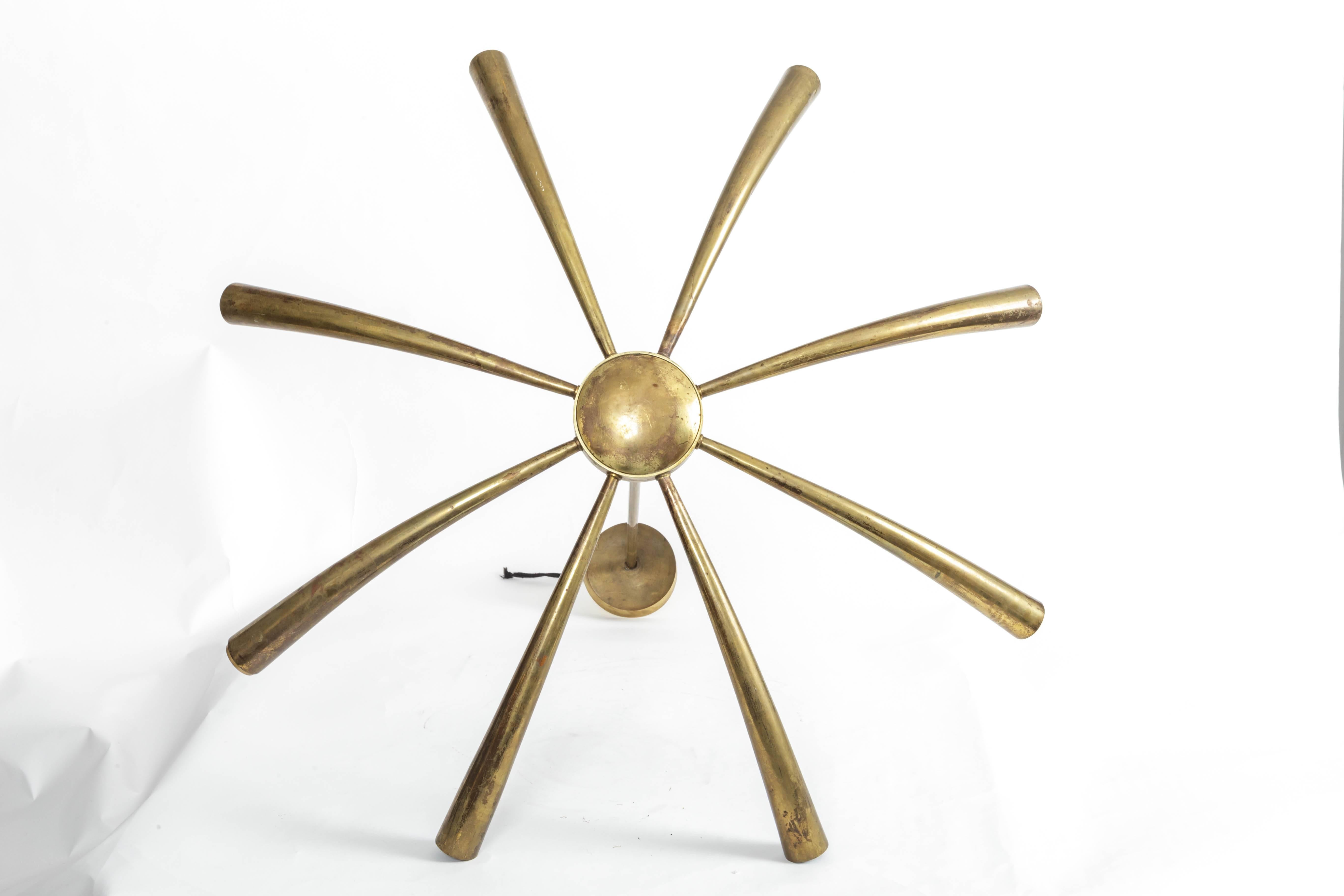 Italian Brass Chandelier 6