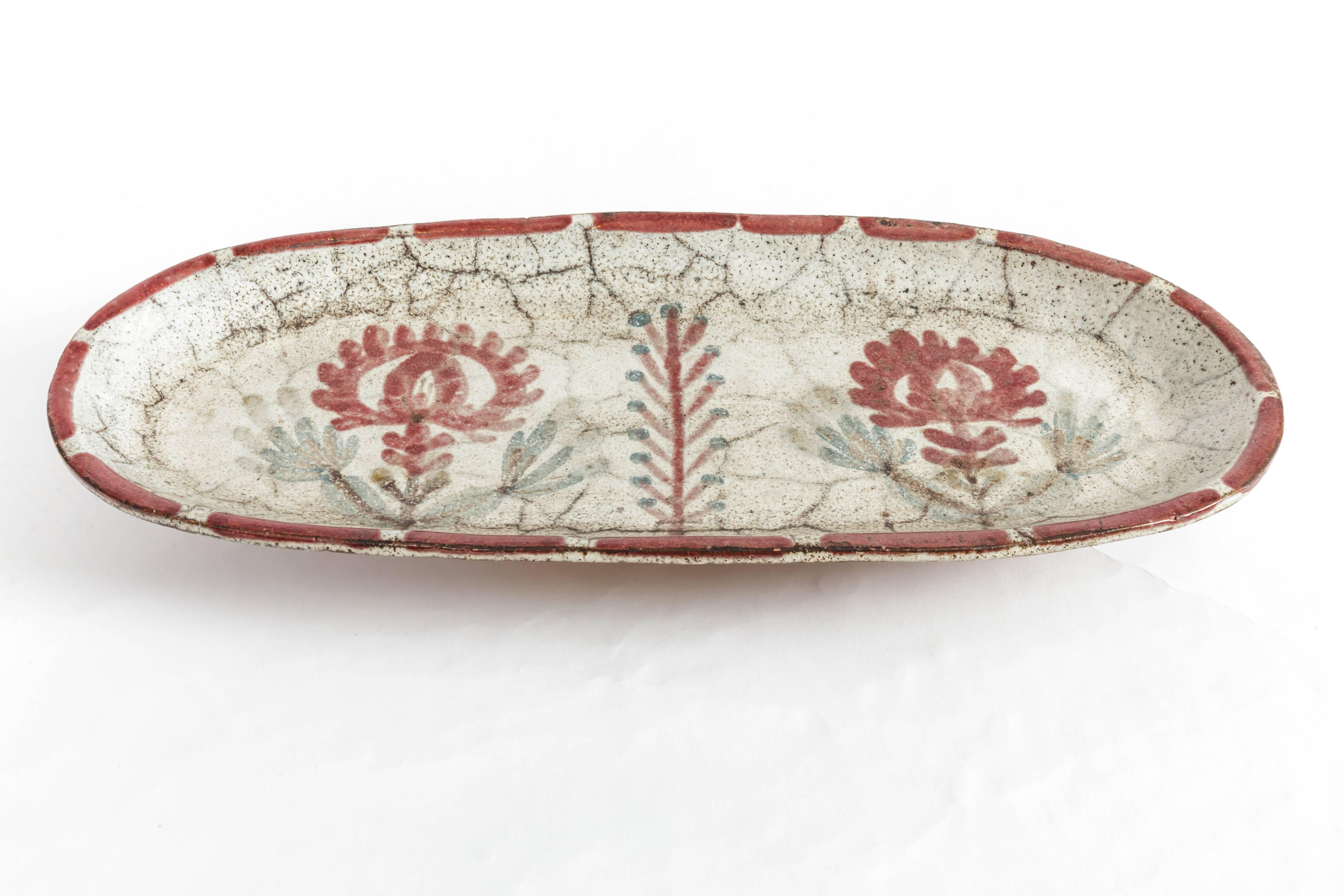 Ceramic Platter by Gustave Reynaud-Le Murier In Excellent Condition In New York City, NY
