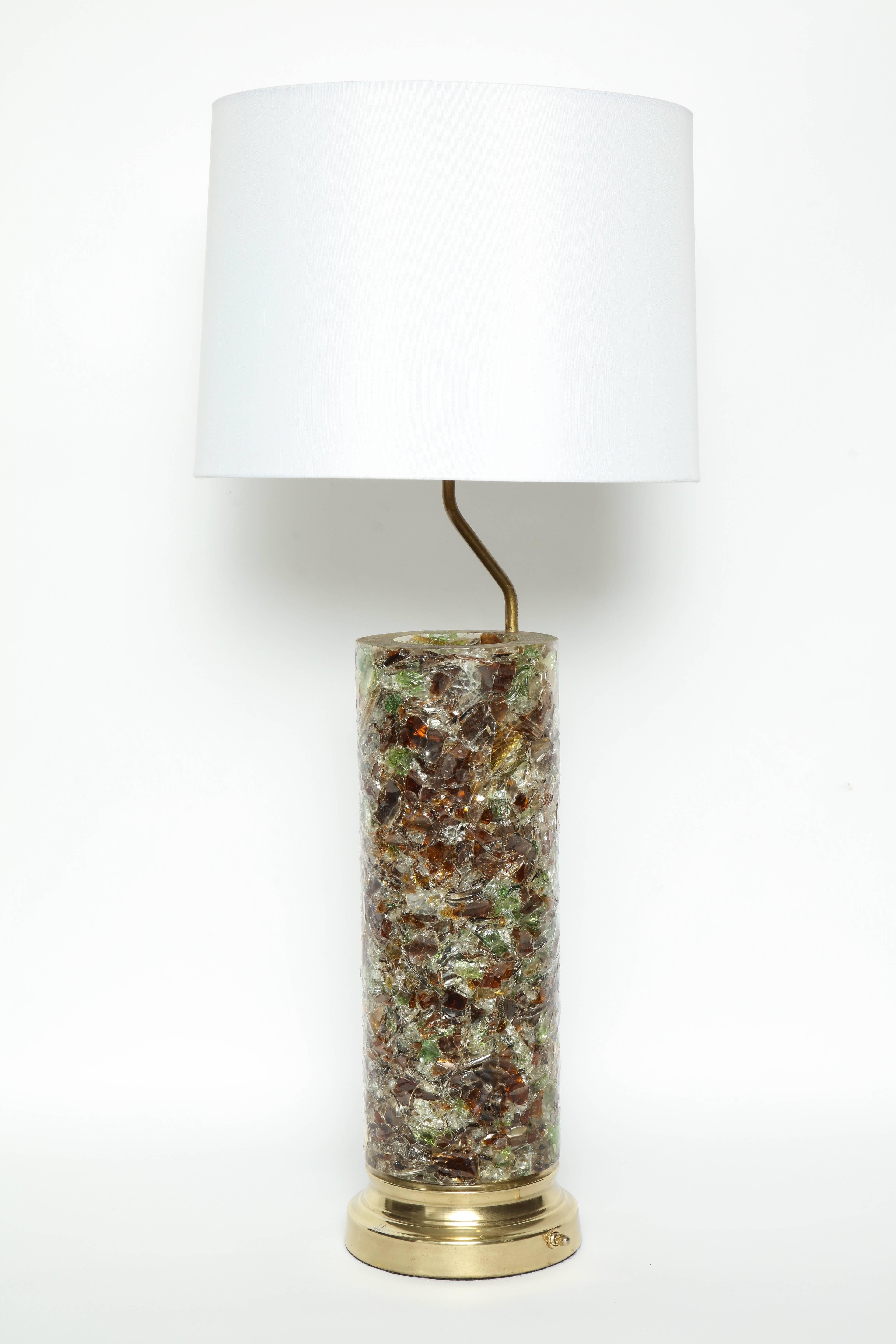 Modern French Glass Shard Lamp