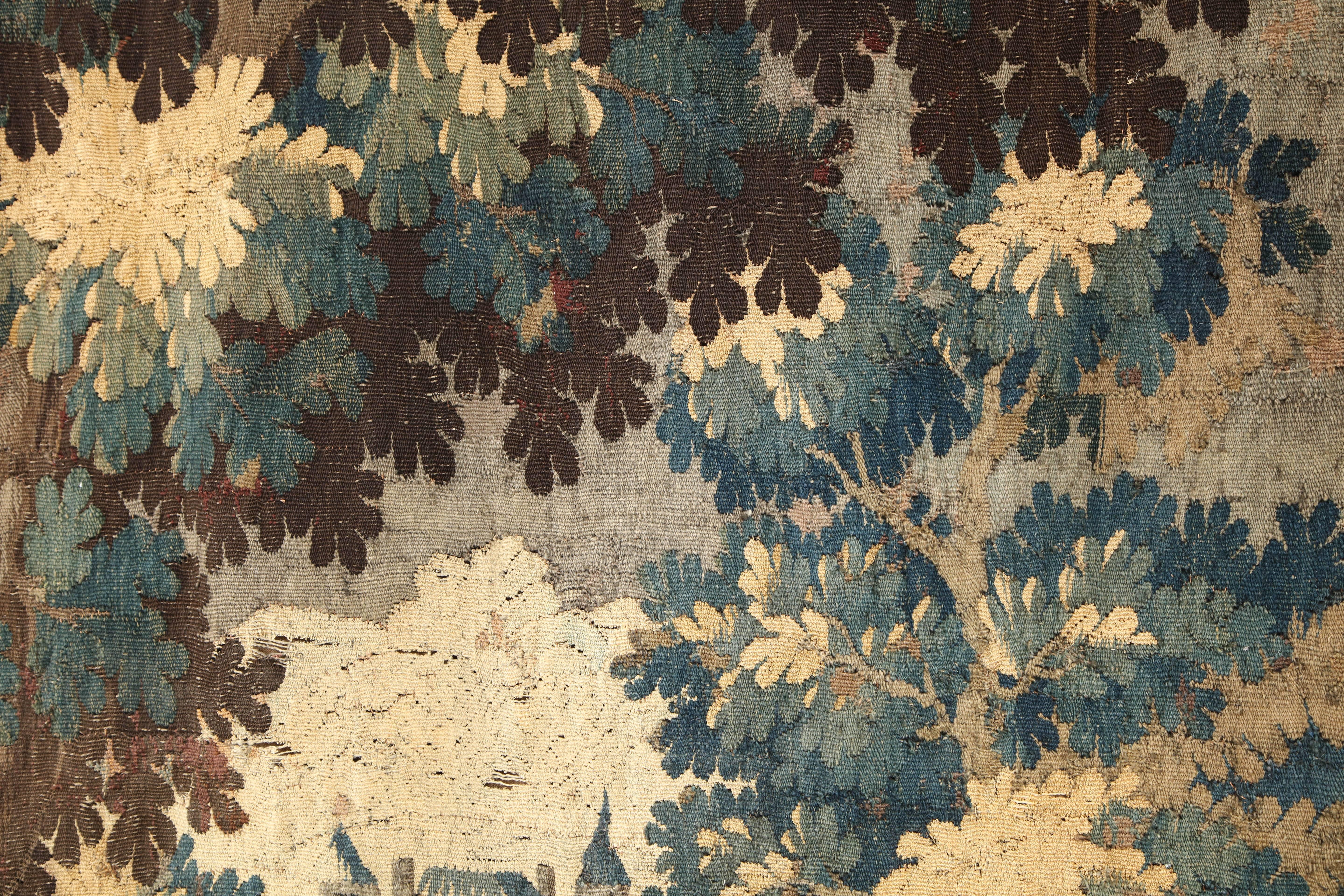 Antique Aubusson Verdure Landscape Tapestry. 1
