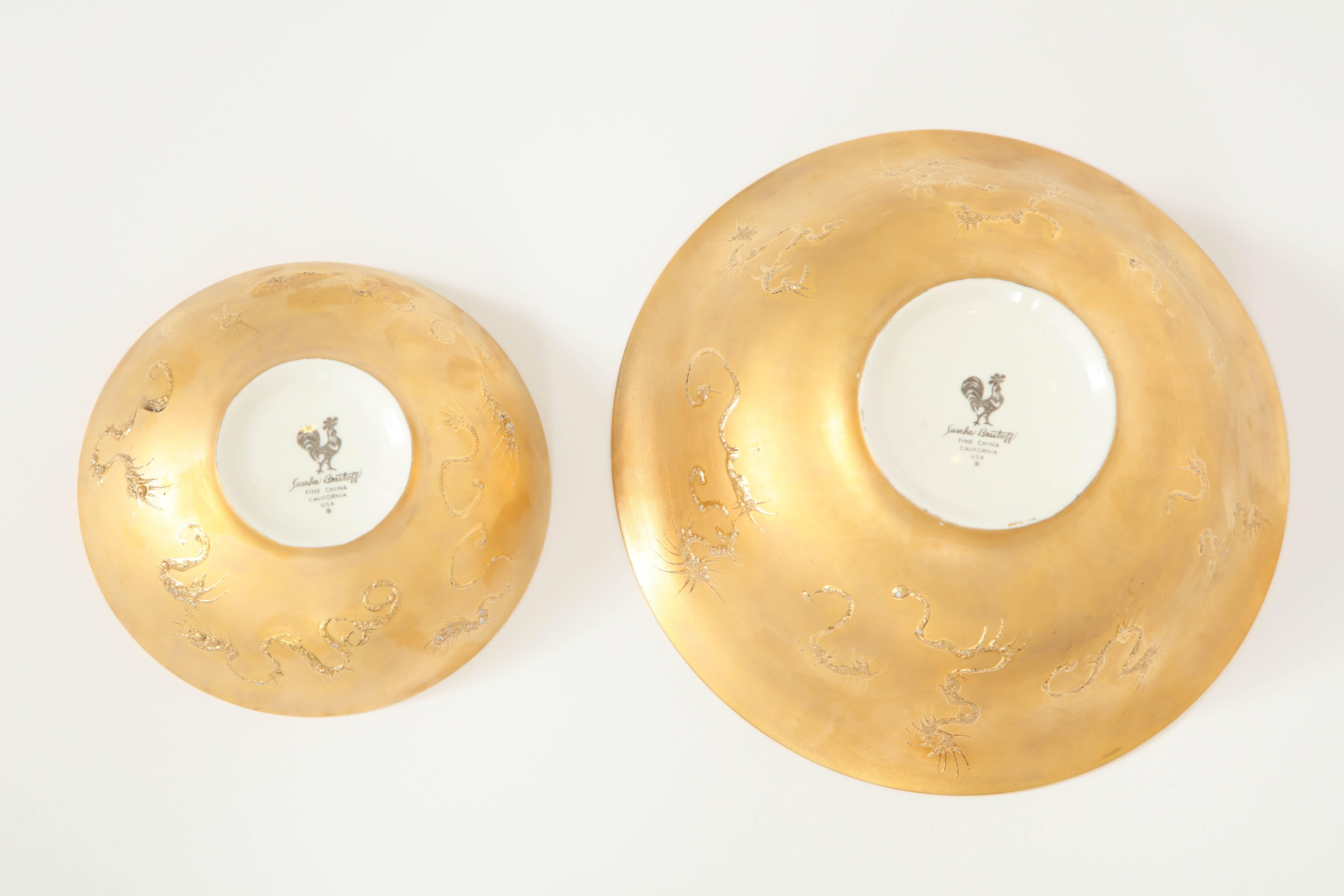 Rare Set of 13 Bowls by Sascha Brastoff 1