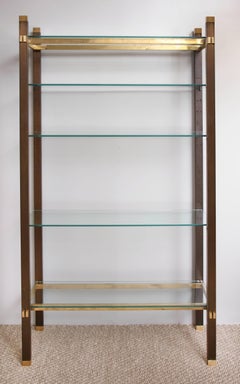 Midcentury Bronze and Brass Étagère