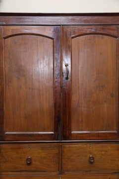 First Quarter of the 19th Century Mahogany Linen Chest with Pull through Drawers