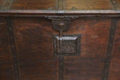 200 Years Old Solid Teakwood Dowry Chest from Goa, India