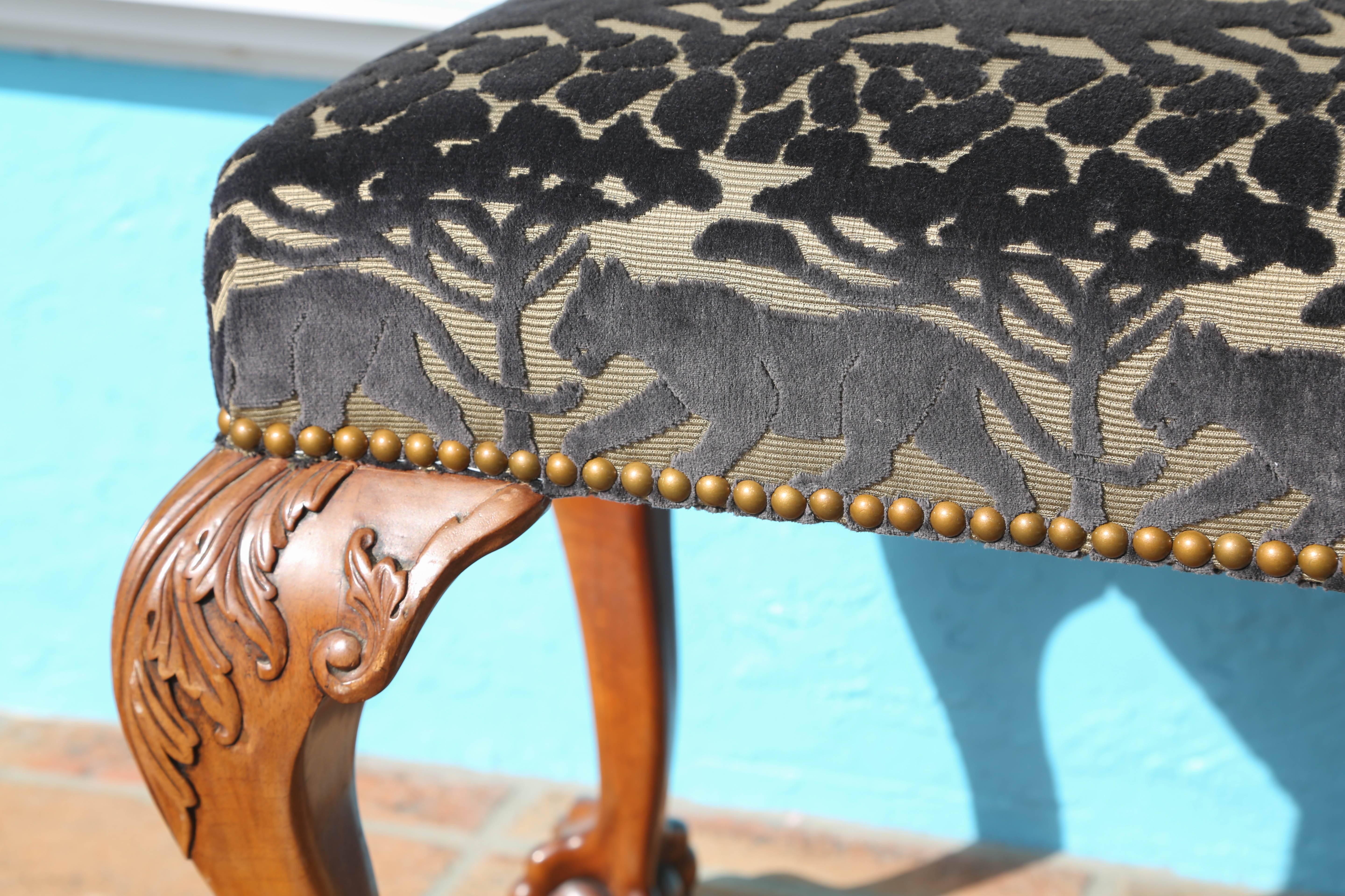 Pair of Safari Motif Benches In Good Condition In West Palm Beach, FL