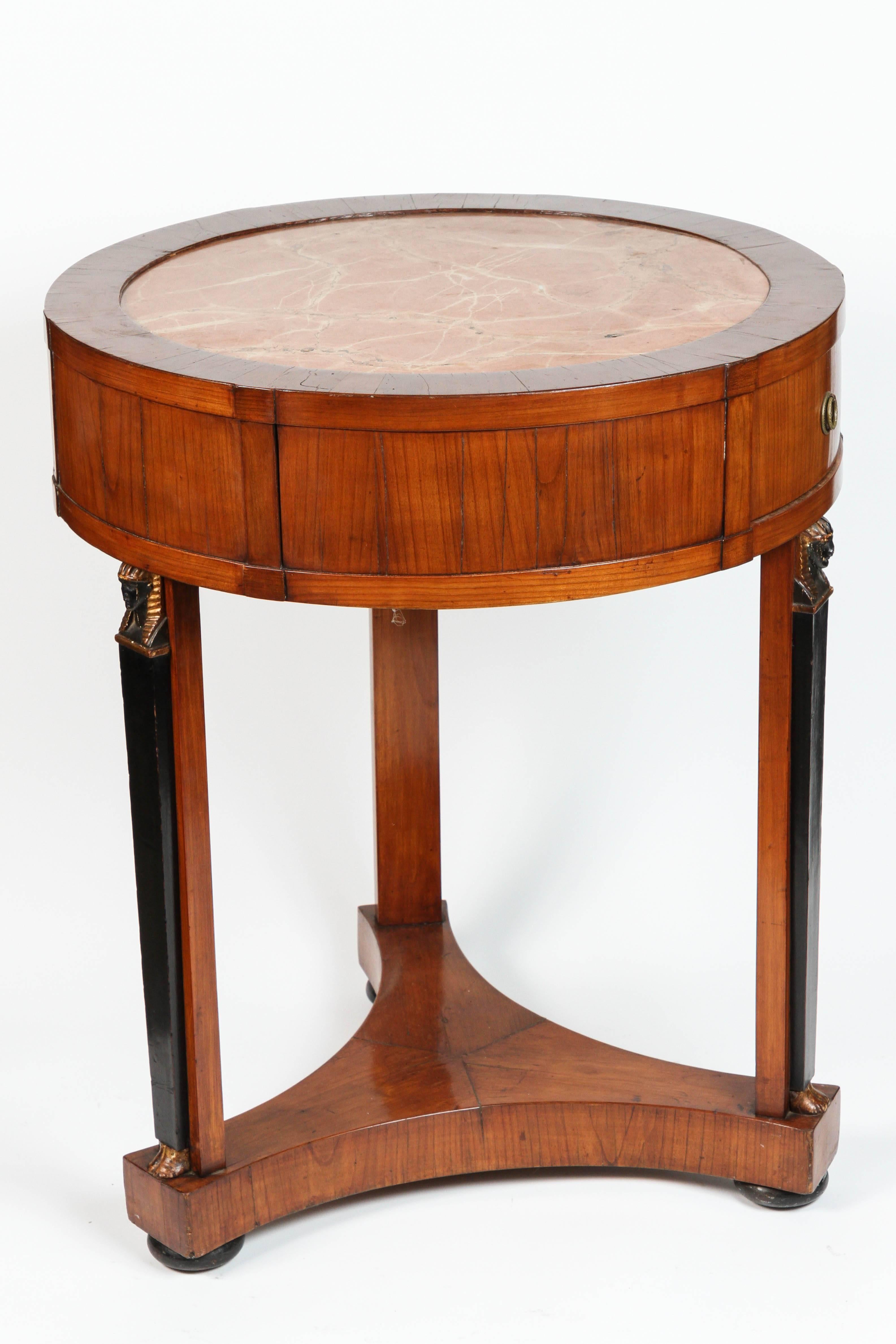 Early 19th Century Neoclassical Round Table 1