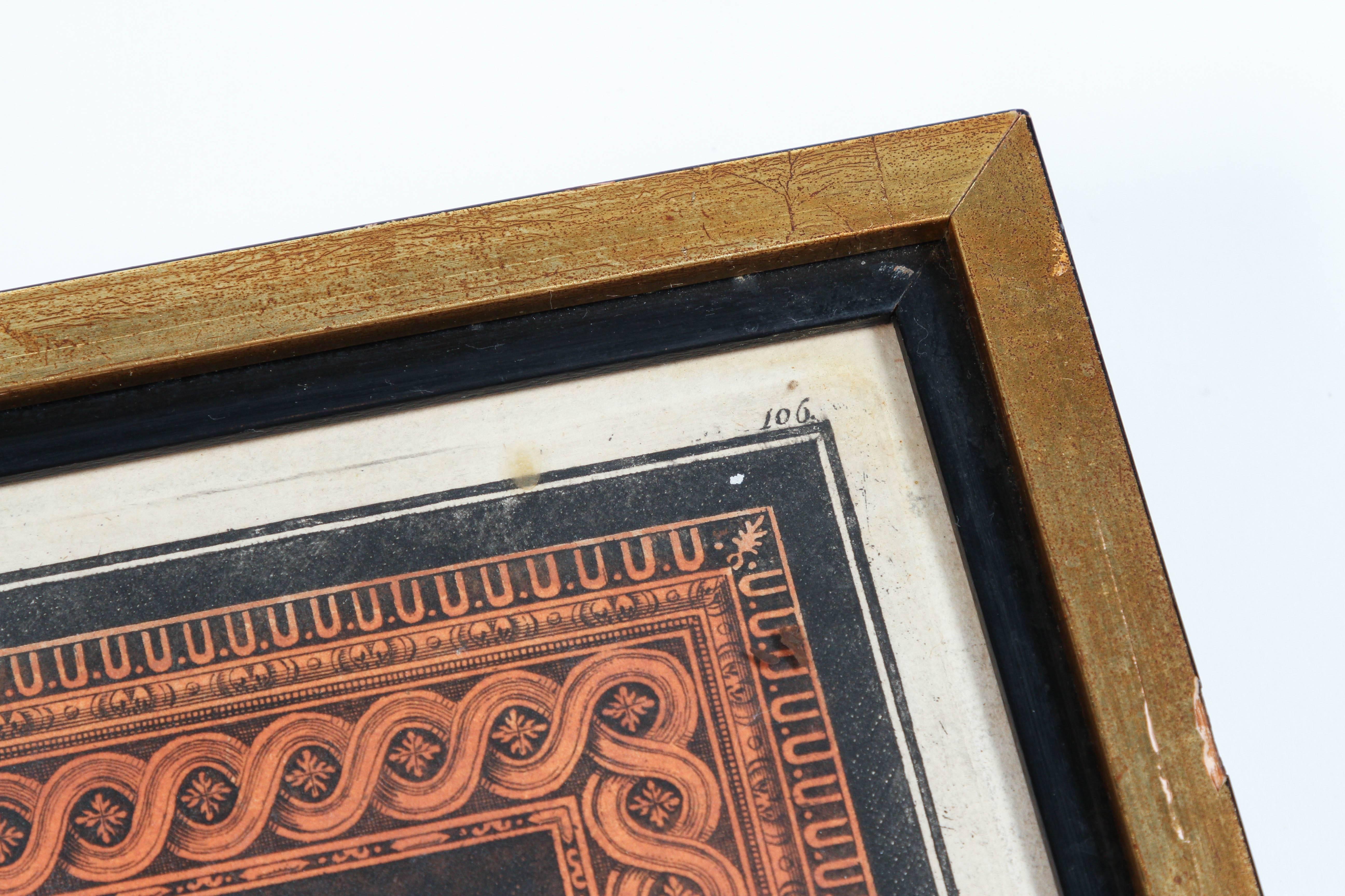 18th Century Set of Six Printed Engravings of Classical Motifs For Sale 2