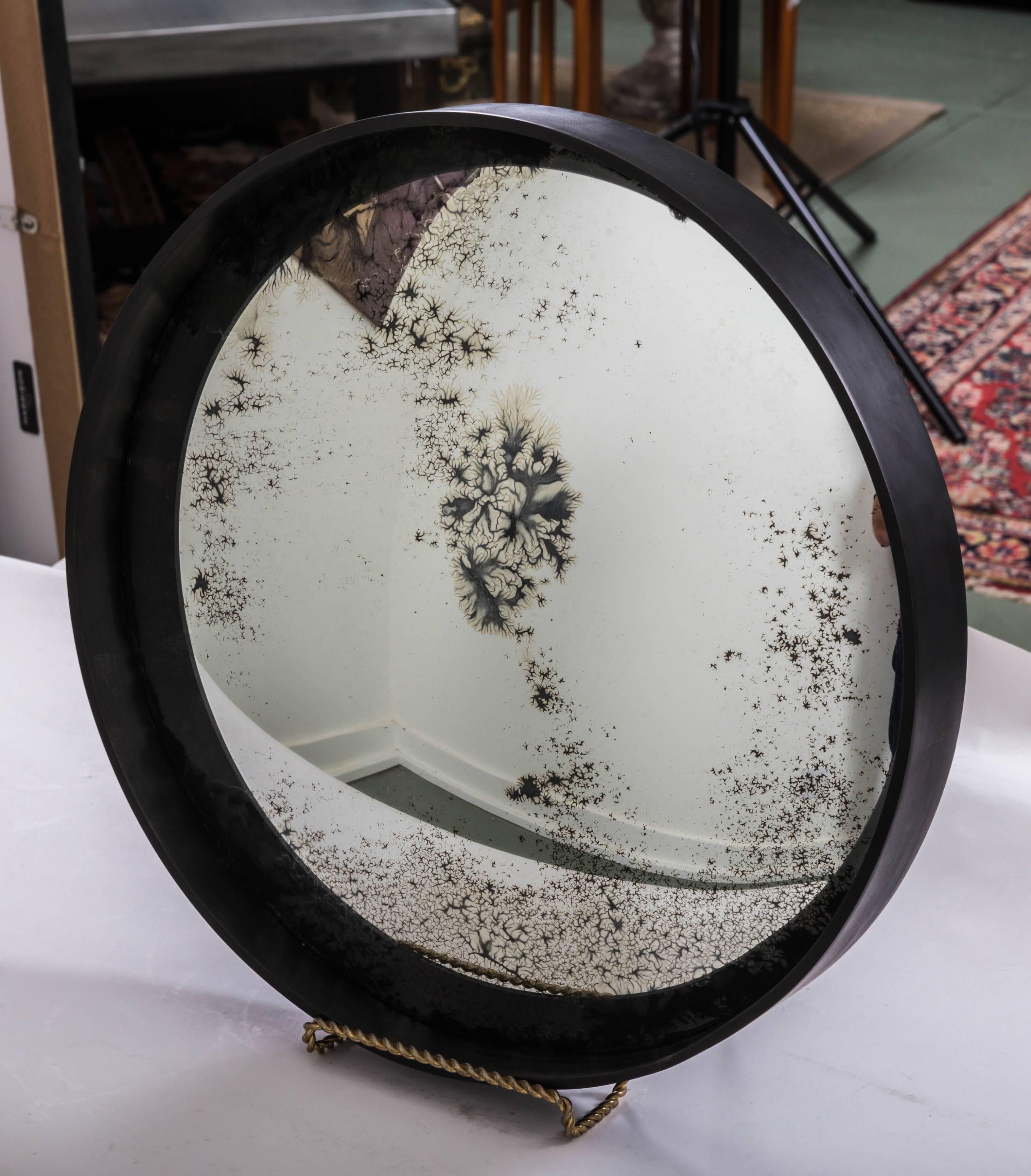 19th Century Industrial Antique Convex Mirror, Offered by Fork and Rose For Sale