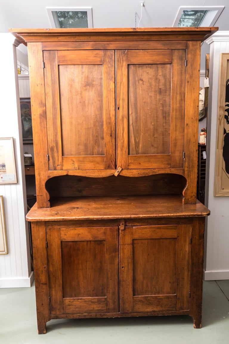 19th Century Pennsylvania StepBack Cupboard For Sale at 1stdibs